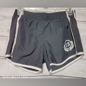 Black Pull On Running Shorts Small 19 Emblem Gym Workout Gear